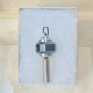 Swarovski Screw Black Hematite Crystal Revolution Pendant